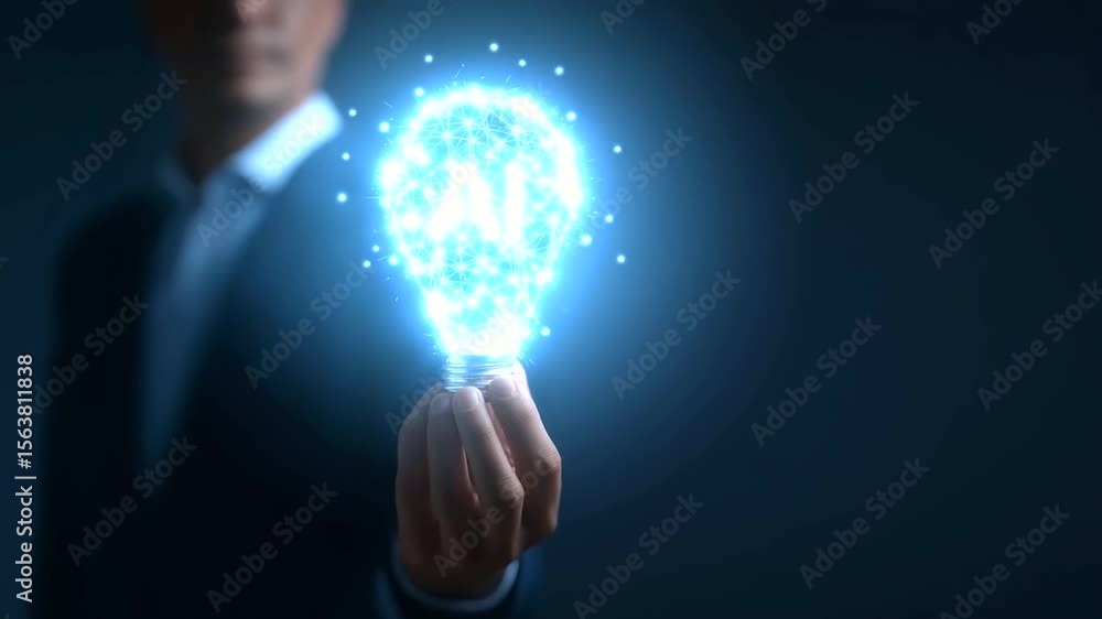 Poster revolutionizing business creativity through ai-driven content innovation.