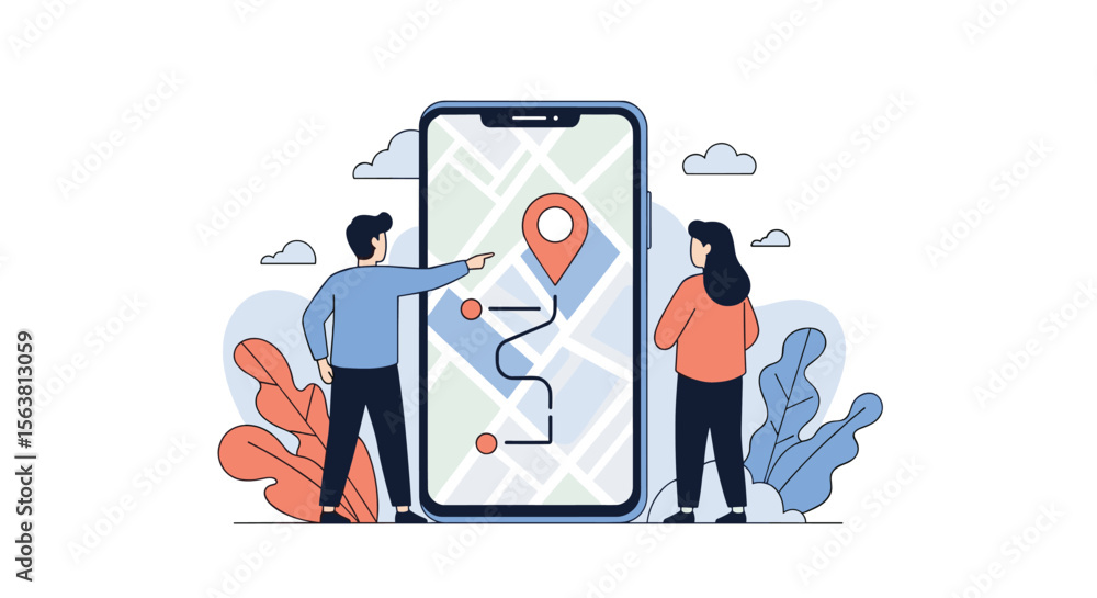 Wall mural navigating your journey with intelligent digital mapping technology solutions