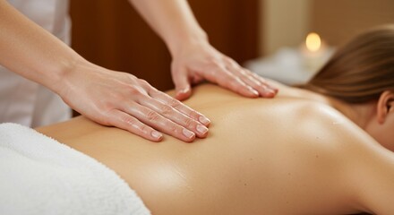 Back massage for relaxation and wellness at spa