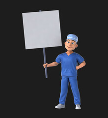 Whimsical 3D Cartoon Scrubs Animation