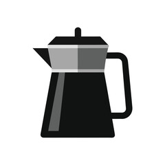 Coffee pot icon vector art illustration