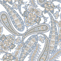 Paisley Seamless pattern fashion design. Vector pattern for textile design and fabrics.