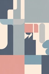 Neutral Geometric Abstract Wall Art
