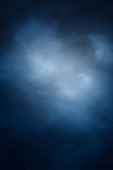dark blue background with soft fog texture, creating a mysterious and calm atmosphere, smooth gradient and subtle light effects enhance depth and mood