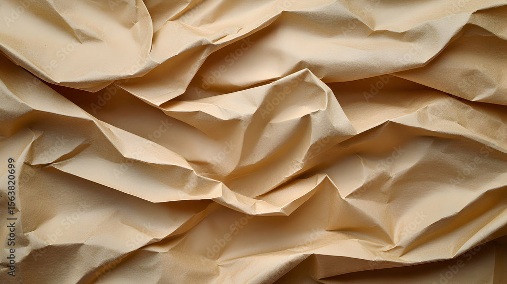 Aufkleber abstract background of crumpled kraft paper texture. perfect for design projects needing a rustic, n