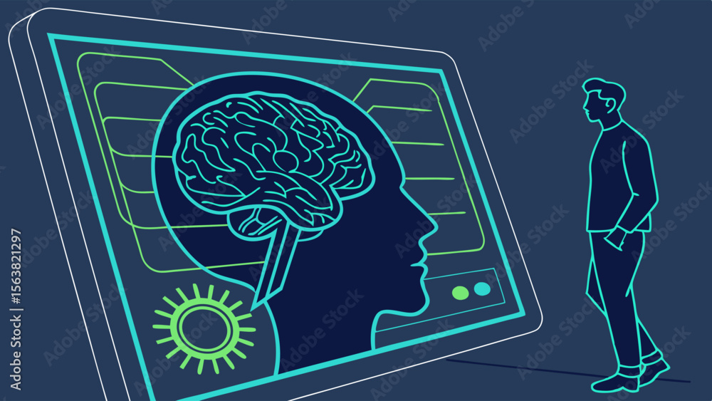 Poster brain scan interface: technology and human cognition