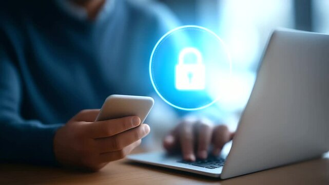 Enhance login security with cybersecurity measures and two-factor authentication.