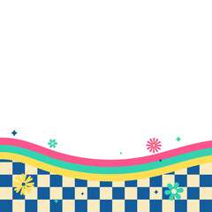 Flat Colorful Funky Border