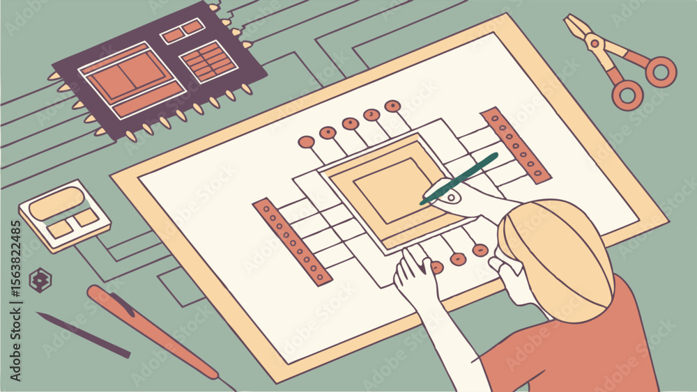 Poster microchip design: engineering blueprint and precision