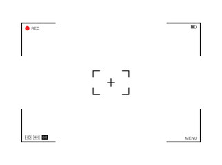 Framing the Moment: A minimalist camera viewfinder icon, perfect for photography enthusiasts, video content creators, and anyone seeking to visually capture a moment. 