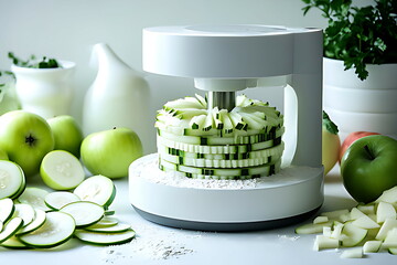 making zucchini noodles using spiralizer kitchen
