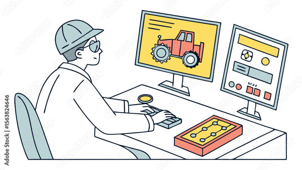 Poster tractor design: digital engineering workflow