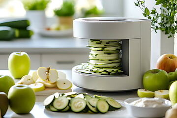 making zucchini noodles using spiralizer kitchen