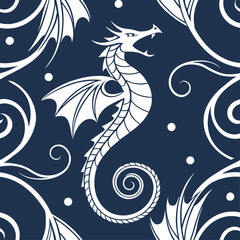 Beautiful traditional Japanese seamless pattern.