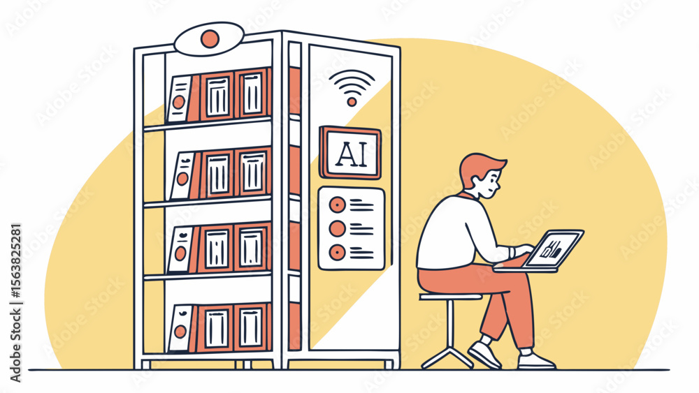 Poster ai-powered library: accessing knowledge through technology