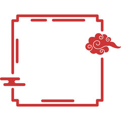 Obraz premium Chinese Cloud Frame
