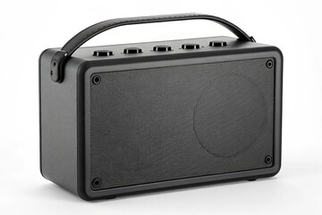 Obraz premium Black Portable Bluetooth Speaker with Handle