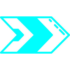 Futuristic Arrow Shape