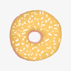 Donut Illustration – Hand Drawn Cute Dessert