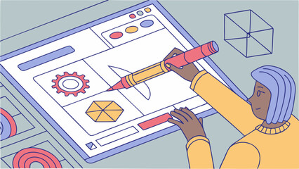 Digital Drawing: Creative Design on Tablet
