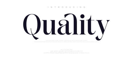 Quality luxury classic lettering serif fonts decorative wedding vintage retro logos, design for fashion, beauty shop and brand. vector illustration
