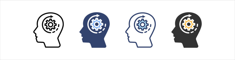 Skill Icon Set Multiple Style Collection