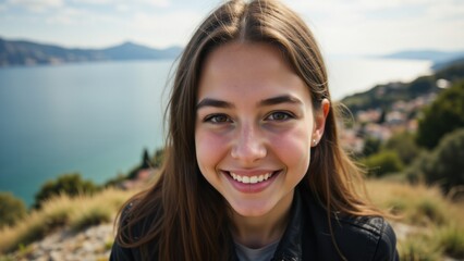 Joyful student with expressive eyes and big smile, representing a love for learning and a positive classroom experience.