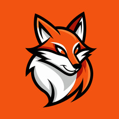 Obraz premium red fox vector illustration