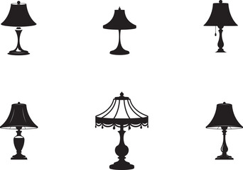 Black lamps silhouette collection lighting home decor