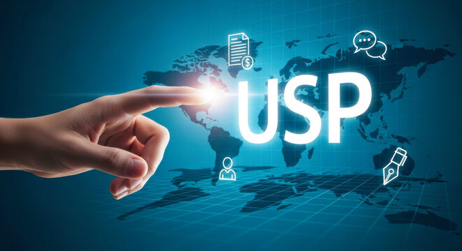 Unique selling proposition usp business strategy marketing advantage competitive edge differentiation concept