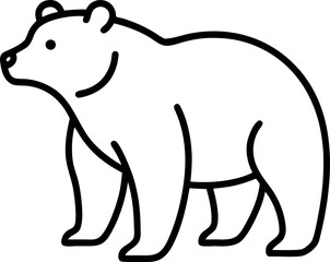 vector illustration of a bear