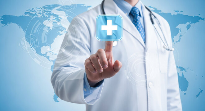 Doctor healthcare medical health medicine hospital clinic technology digital online global network