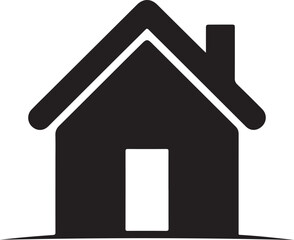 Web home flat icon for apps and websites