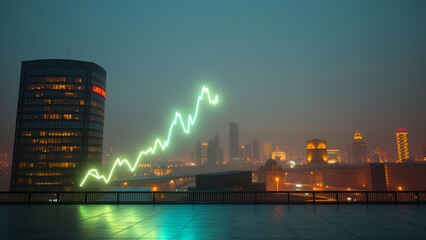 Neon Cyberpunk Geopolitical Risk Spike (Gold Ukraine conflict)