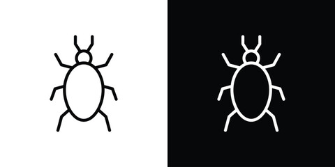 Bedbug icon for website, vector design template elegant style