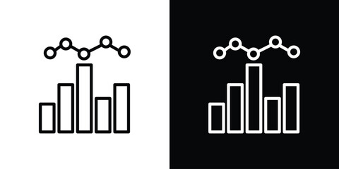 Benchmarking icon for website, vector design template elegant style