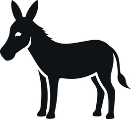 donkey silhouette icon
