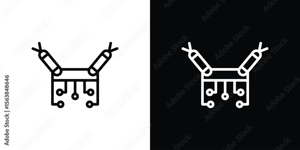 Poster dos icon for website, vector design template elegant style