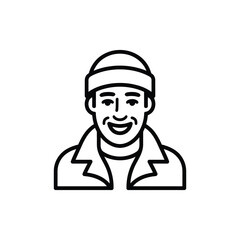 Obraz premium construction worker vector illustration