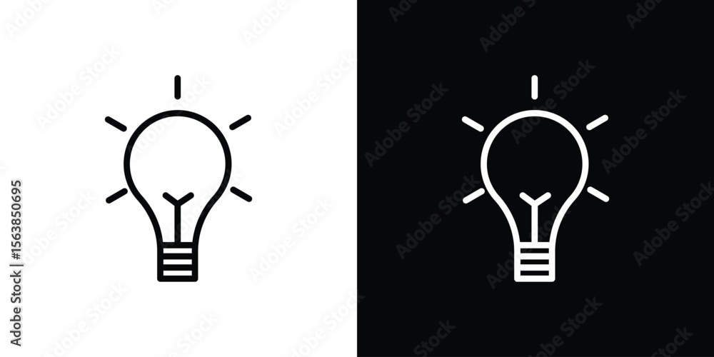 Poster implementation icon for website, vector design template elegant style