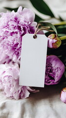 Boho gift tag mock up