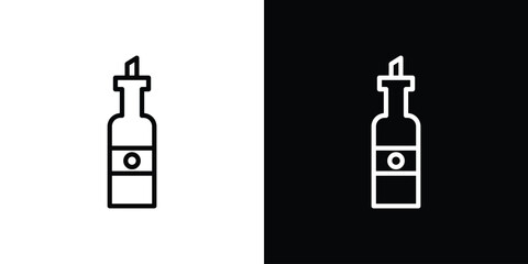 Olive oil icon for website, vector design template elegant style