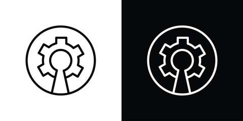 Open source icon for website, vector design template elegant style