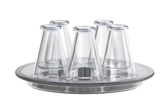 Conical centrifuge tubes made of plastic
