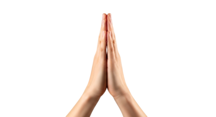 Peaceful Hands in Prayer: Serenity, Meditation, and Faith