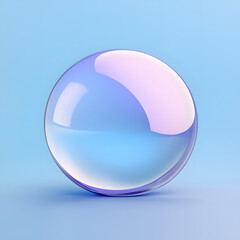 blue glass ball
