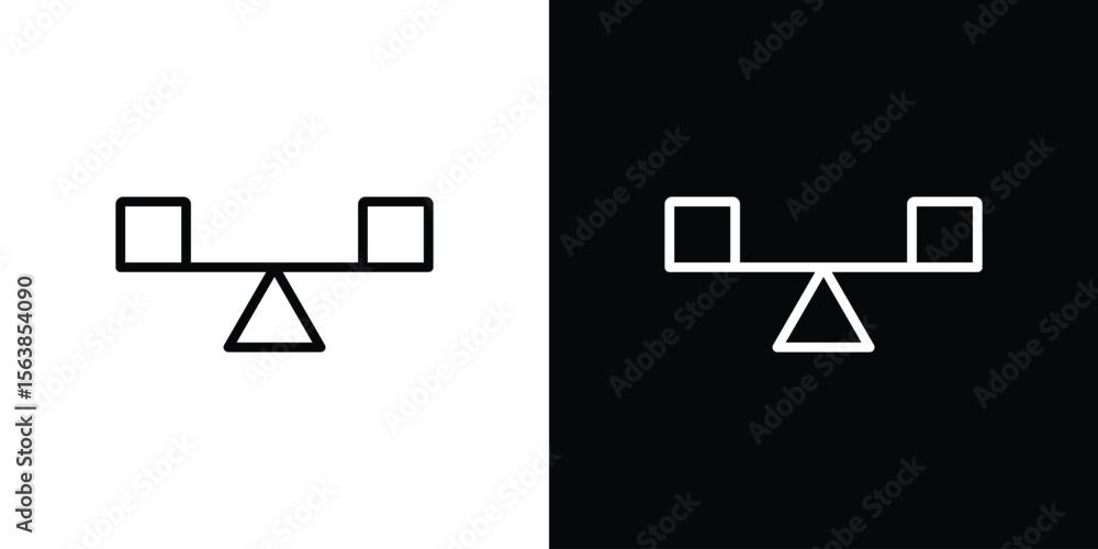 Poster stability icon for website, vector design template elegant style