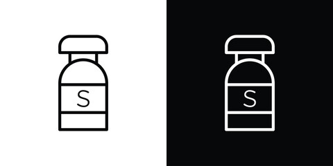 Solvent icon for website, vector design template elegant style