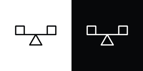 Stability icon for website, vector design template elegant style