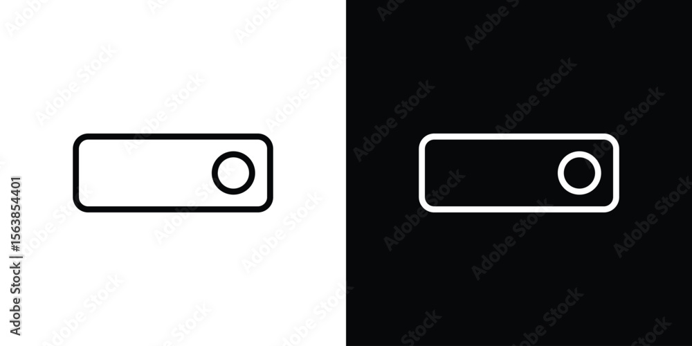Poster switch icon for website, vector design template elegant style